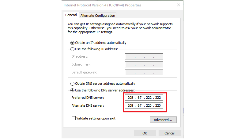 use open dns