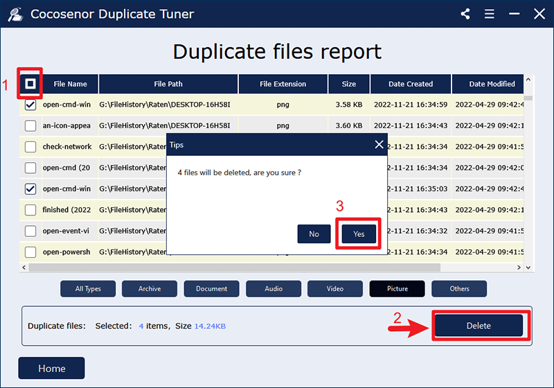 delete all duplicates