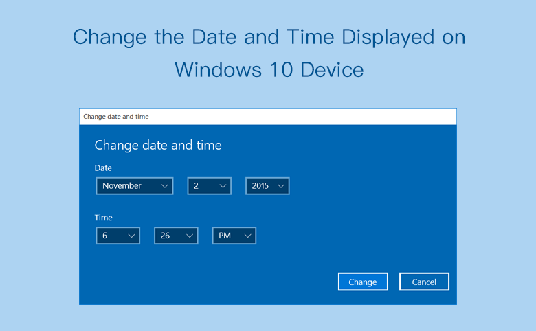 change date and time