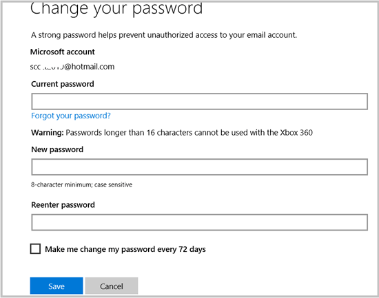 enter your microsoft account password