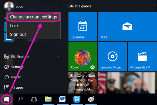 microsoft change local account name