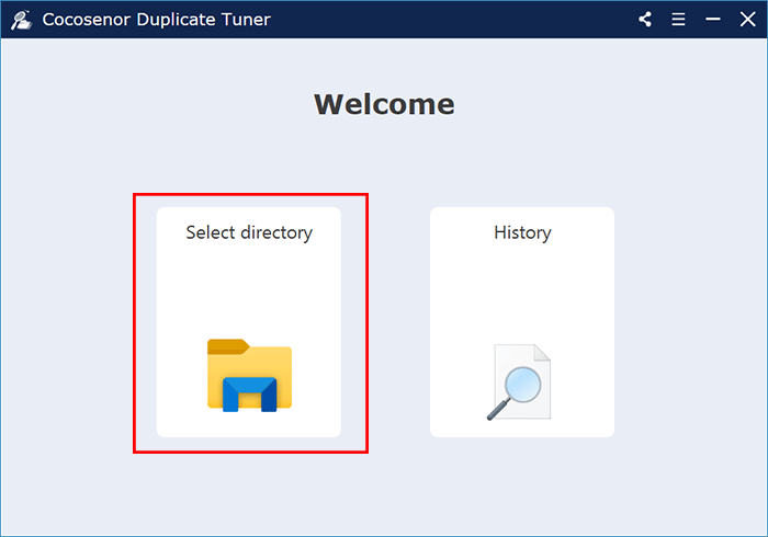 choose Select directory