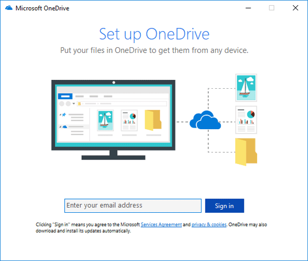 sign in onedrive