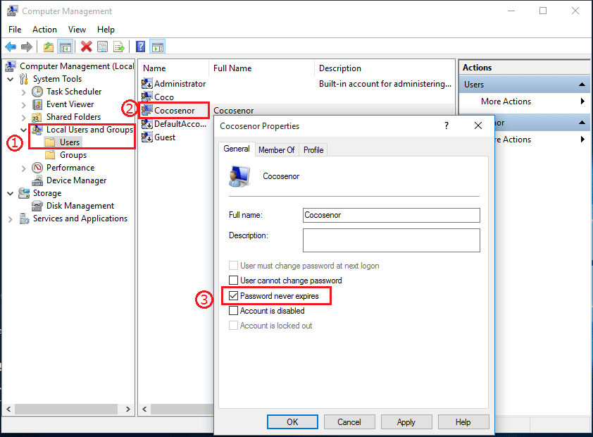 change password via command line windows 7