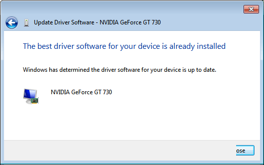 best driver is installed