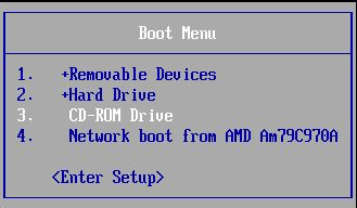 boot menu