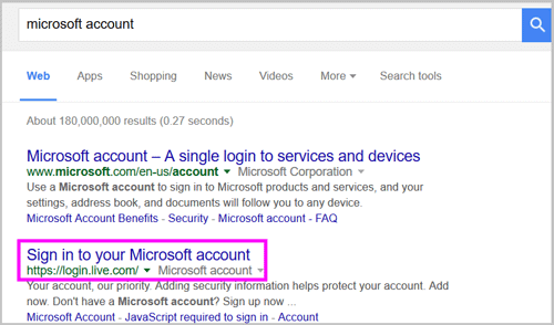 how do i find my microsoft account