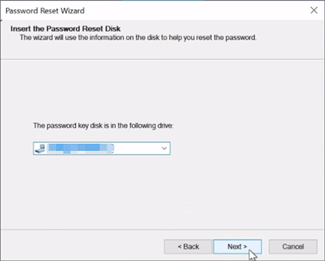 select reset disk