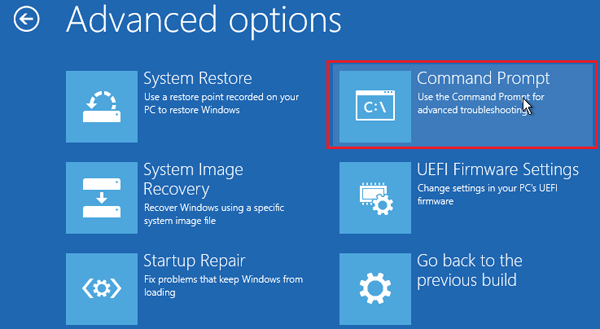 click on Command Prompt