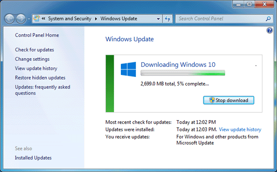 windows 10 download is slowly