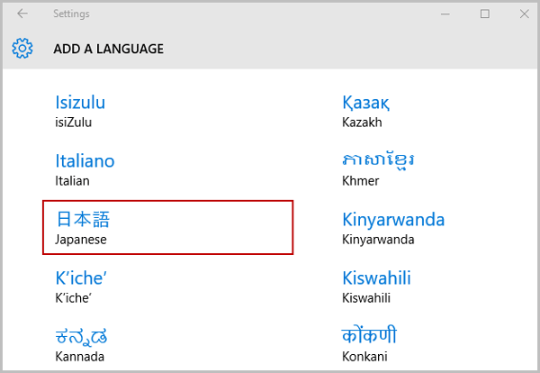 browse to language you want to add