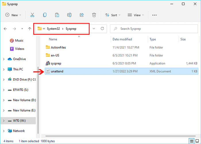 unattend is copied to USB OS partition