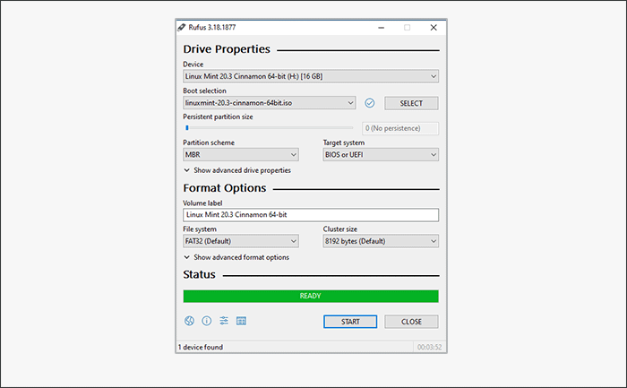 made Linux Mint bootable USB successfully