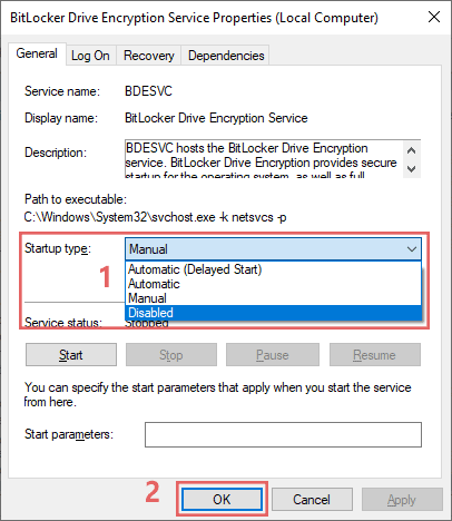 disable system services in Windows 10