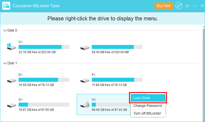 lock drive option