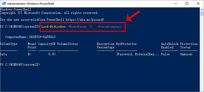 powershell command