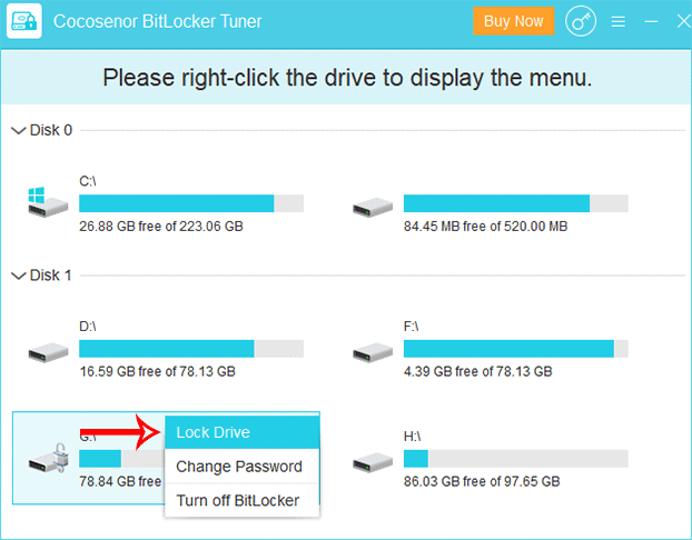 click lock drive