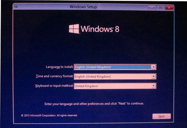 windows setup