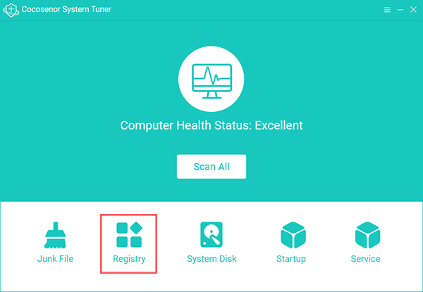 clean up registry with cocosenor system tuner