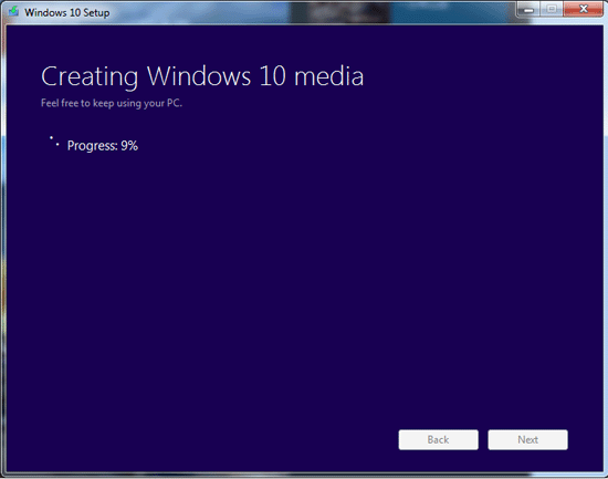 creating windows 10 media