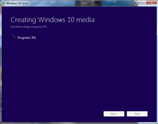 create windows installation media