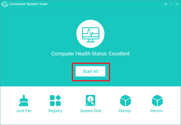 clean up Windows computer by System tuner