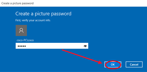 verify your account password