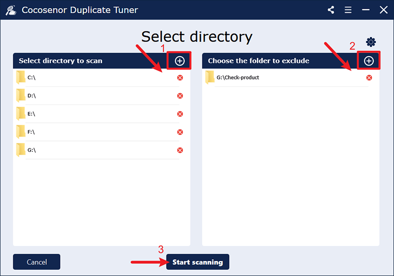 add drive directory to scan