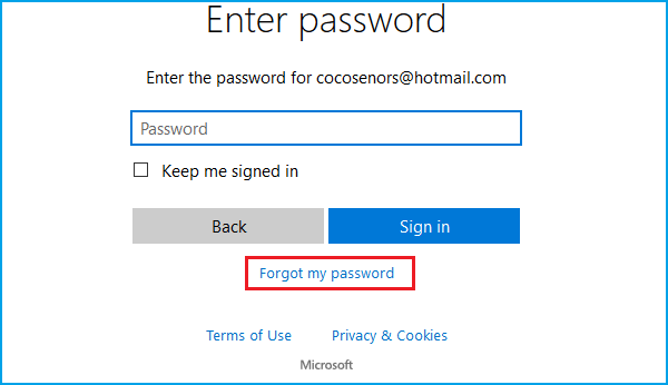 forgot windows 10 password reset tool