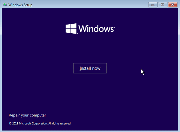 windows installation