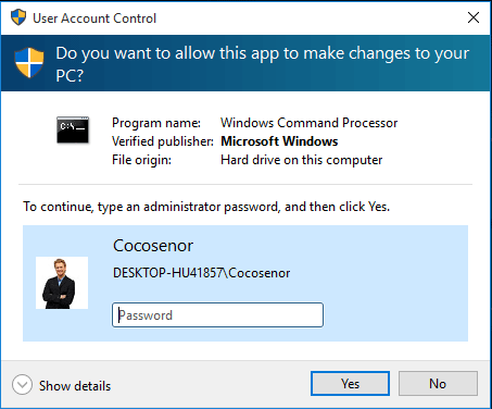admin passwords windows 10
