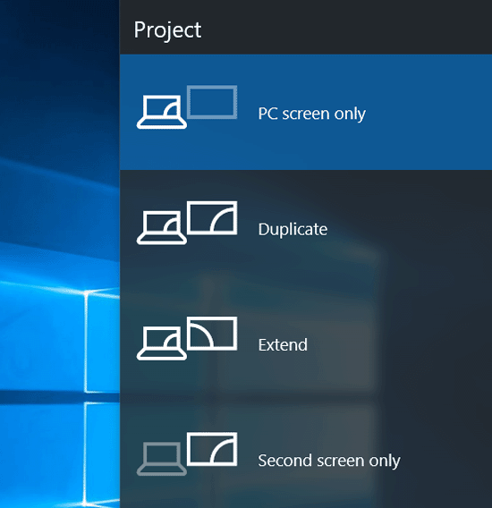 project screen
