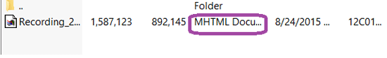 mhtml file