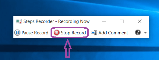 stop record