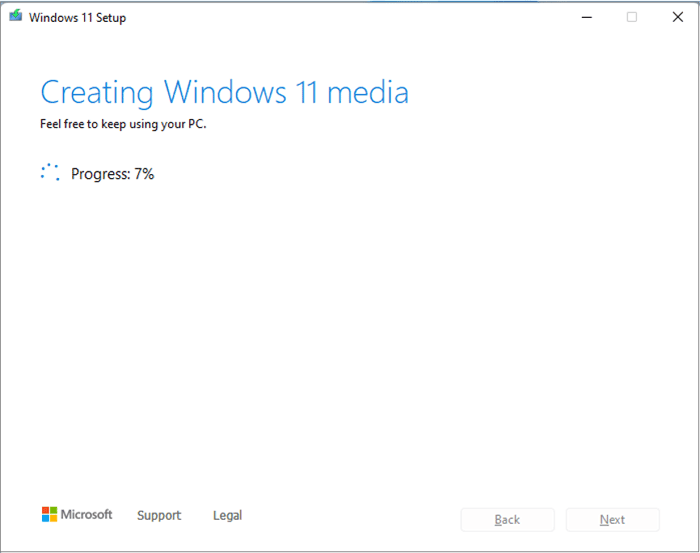 creating windows 11 media