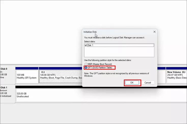 initialize SSD