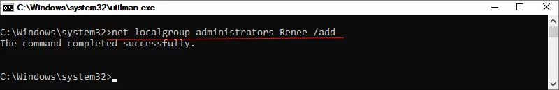 add admin right to new user
