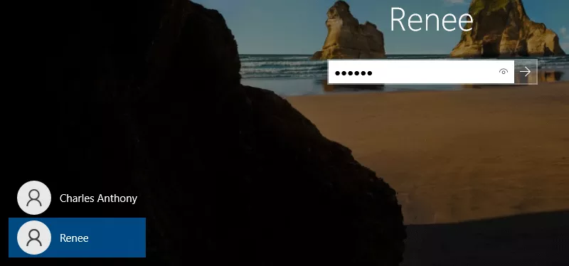 sign in with new admin account