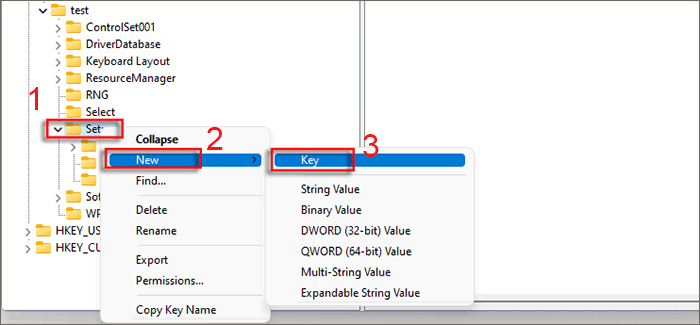 create new key for setup file