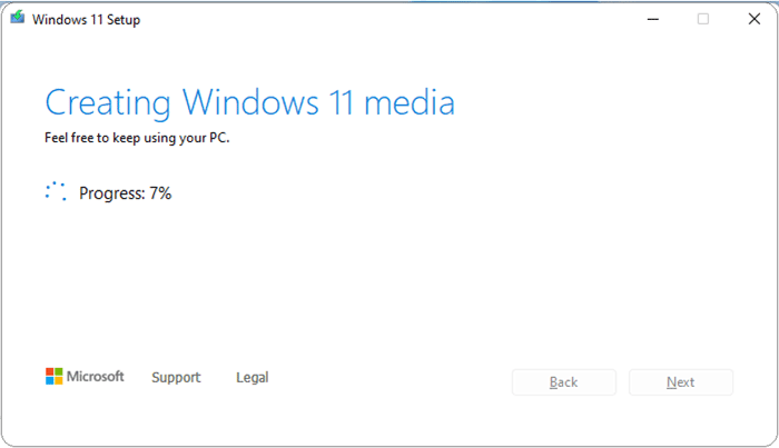 creating windows 11 media