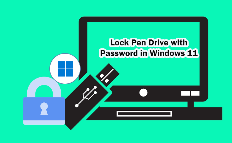 lock pen drve with password in Windows 11
