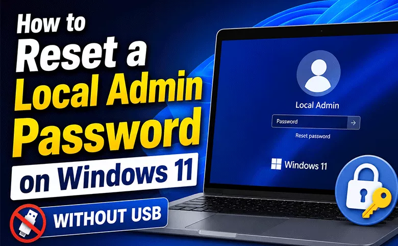 reset local admin password on Windows 11 without USB