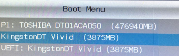boot from usb