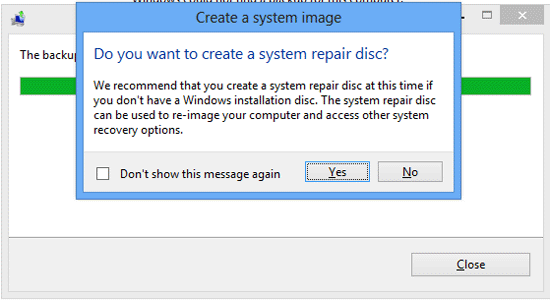 create a repair disc windows 8
