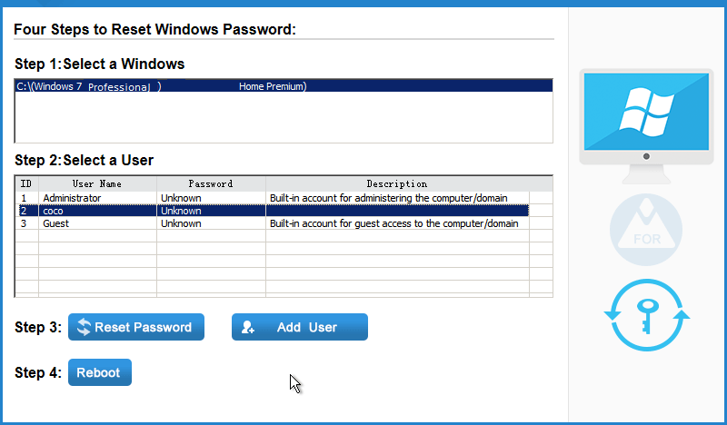 reset windows 7 forgotten password