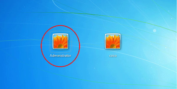 logging on windows 7 as administrator