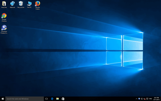 get into windows 10 screen