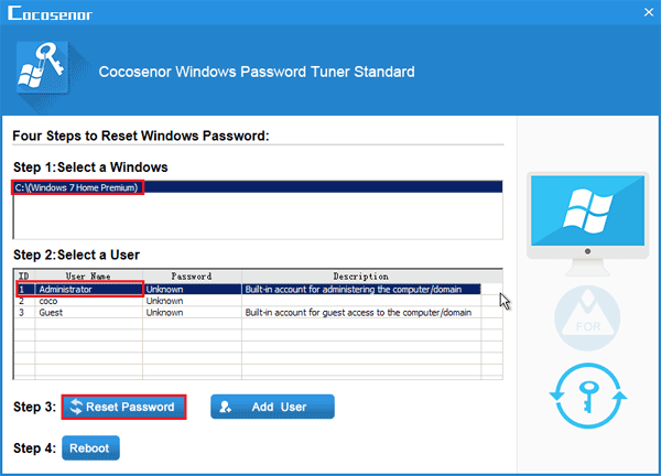 reset windows 7 administrator password