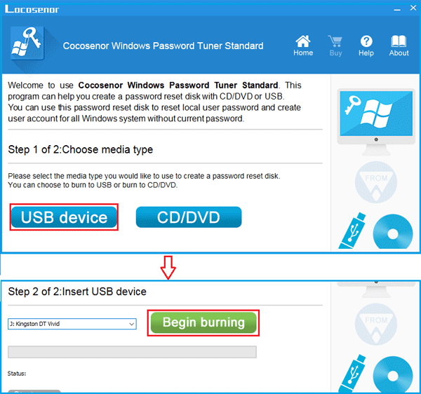 create password recovery disk