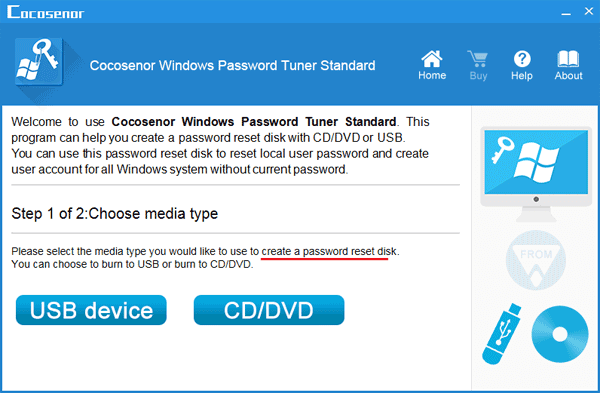 create password reset disk